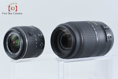 【中古】Nikon ニコン D5500 ブラック ダブルズームキット 元箱付き