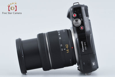 【中古】Panasonic パナソニック LUMIX DMC-GF3 エスプリブラック + G VARIO 14-42mm f/3.5-5.6 ASPH. MEGA O.I.S. H-FS014042