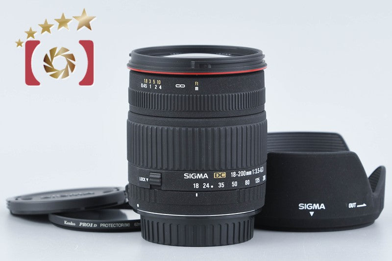 【中古】SIGMA シグマ 18-200mm f/3.5-6.3 DC キヤノン用