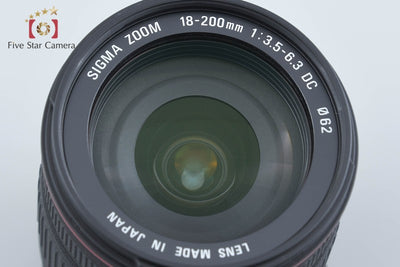 【中古】SIGMA シグマ 18-200mm f/3.5-6.3 DC キヤノン用