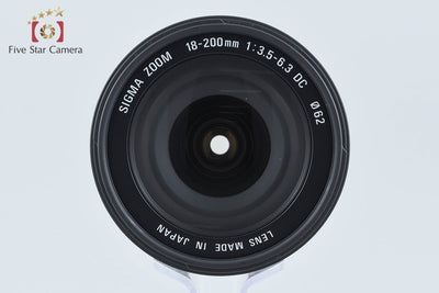 【中古】SIGMA シグマ 18-200mm f/3.5-6.3 DC キヤノン用