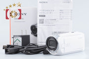 【中古】SONY ソニー ハンディカム HDR-CX470 ホワイト デジタルビデオカメラ 元箱付き