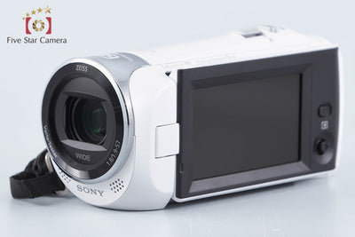 【中古】SONY ソニー ハンディカム HDR-CX470 ホワイト デジタルビデオカメラ 元箱付き