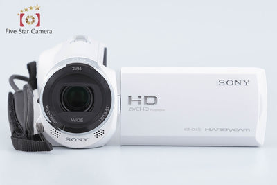 【中古】SONY ソニー ハンディカム HDR-CX470 ホワイト デジタルビデオカメラ 元箱付き