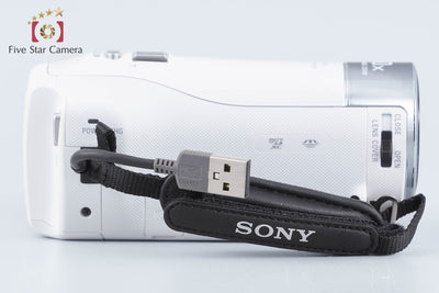 【中古】SONY ソニー ハンディカム HDR-CX470 ホワイト デジタルビデオカメラ 元箱付き