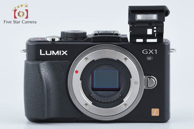 【中古】Panasonic パナソニック LUMIX DMC-GX1 エスプリブラック + G VARIO 14-42mm f/3.5-5.6 ASPH. MEGA O.I.S. H-FS014042 シャッター回数僅少