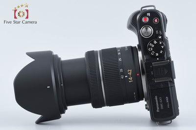 【中古】Panasonic パナソニック LUMIX DMC-GX1 エスプリブラック + G VARIO 14-42mm f/3.5-5.6 ASPH. MEGA O.I.S. H-FS014042 シャッター回数僅少