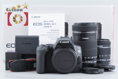 【中古】Canon キヤノン EOS Kiss X10 ダブルズームキット シャッター回数僅少 元箱付き