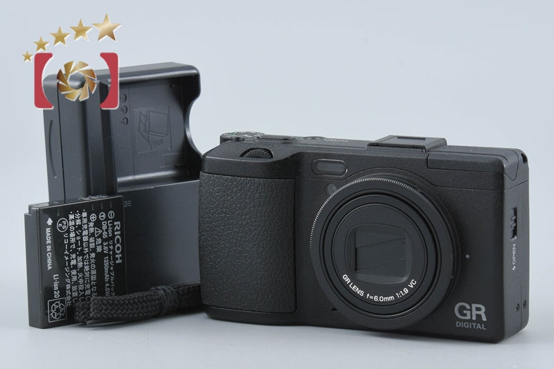 【中古】RICOH リコー GR DIGITAL IV ブラック コンパクトデジタルカメラ シャッター回数僅少