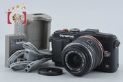 【中古】OLYMPUS オリンパス PEN Lite E-PL6 ブラック + M.ZUIKO DIGITAL 14-42mm f/3.5-5.6 II R シャッター回数僅少