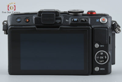 【中古】OLYMPUS オリンパス PEN Lite E-PL6 ブラック + M.ZUIKO DIGITAL 14-42mm f/3.5-5.6 II R シャッター回数僅少