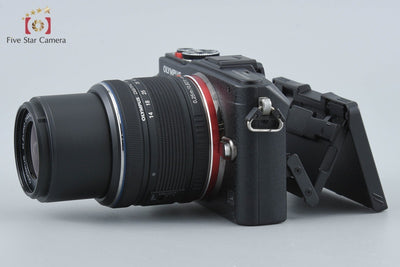 【中古】OLYMPUS オリンパス PEN Lite E-PL6 ブラック + M.ZUIKO DIGITAL 14-42mm f/3.5-5.6 II R シャッター回数僅少