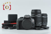 【中古】Canon キヤノン EOS Kiss X7 ダブルズームキット ブラック シャッター回数僅少