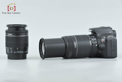 【中古】Canon キヤノン EOS Kiss X7 ダブルズームキット ブラック シャッター回数僅少