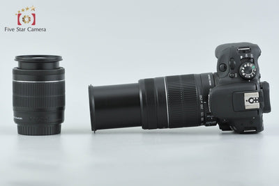 【中古】Canon キヤノン EOS Kiss X7 ダブルズームキット ブラック シャッター回数僅少