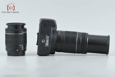 【中古】Canon キヤノン EOS Kiss X7 ダブルズームキット ブラック シャッター回数僅少