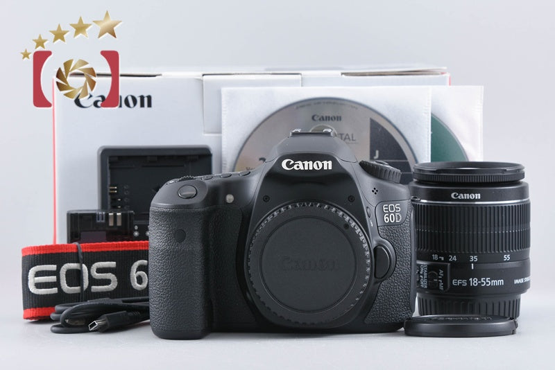 【中古】Canon キヤノン EOS 60D EF-S 18-55 IS レンズキット シャッター回数僅少 元箱付き