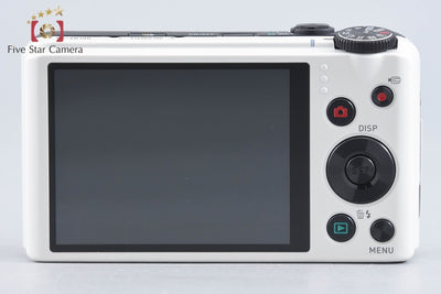 【中古】CASIO カシオ HIGH SPEED EXILIM EX-ZR100 ホワイト コンパクトデジタルカメラ 元箱付き