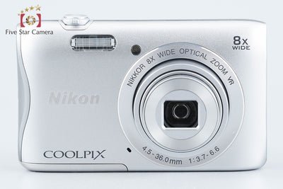 【中古】Nikon ニコン COOLPIX S3700 シルバー コンパクトデジタルカメラ - 2枚目