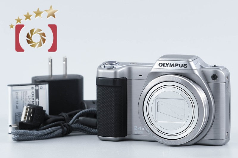 【中古】OLYMPUS オリンパス STYLUS SZ-15 シルバー コンパクトデジタルカメラ
