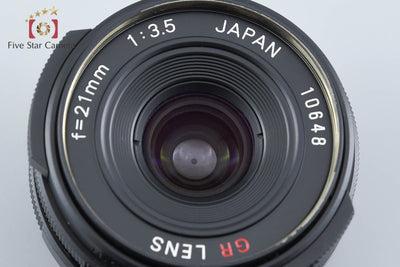 【中古】RICOH リコー GR LENS 21mm f/3.5 ブラック L39 ライカスクリューマウント