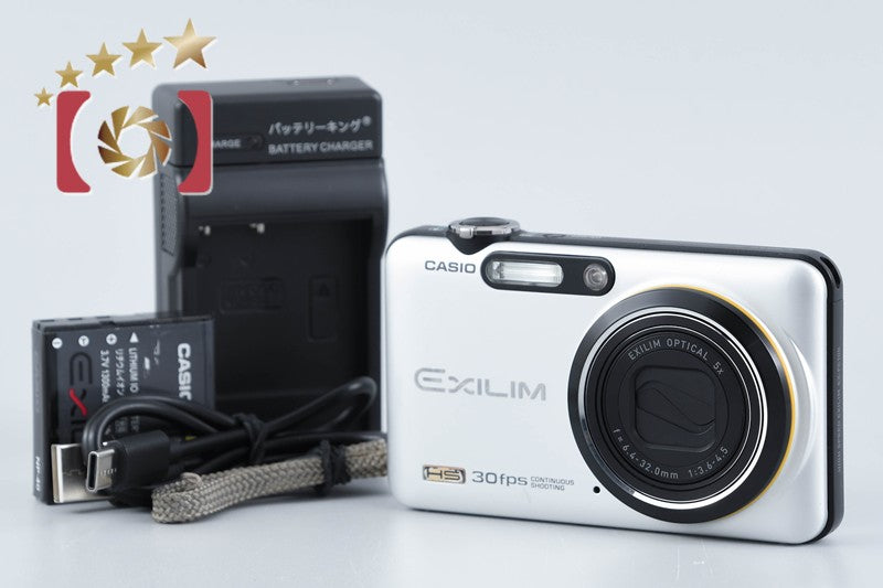 【中古】Casio カシオ EXILIM EX-FC100 ホワイト コンパクトデジタルカメラ