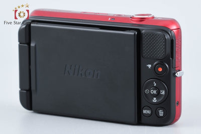 【中古】Nikon ニコン COOLPIX S6600 ラズベリーレッド コンパクトデジタルカメラ 元箱付き