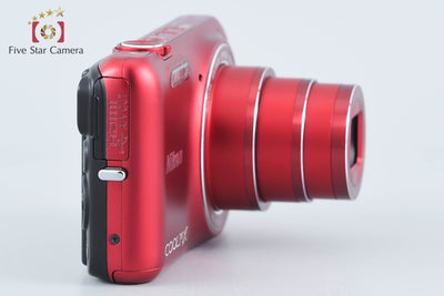 【中古】Nikon ニコン COOLPIX S6600 ラズベリーレッド コンパクトデジタルカメラ 元箱付き