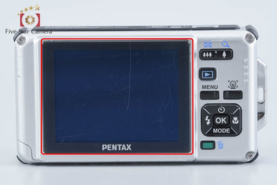 【中古】PENTAX ペンタックス Optio W80 カーディナルレッド コンパクトデジタルカメラ 元箱付き
