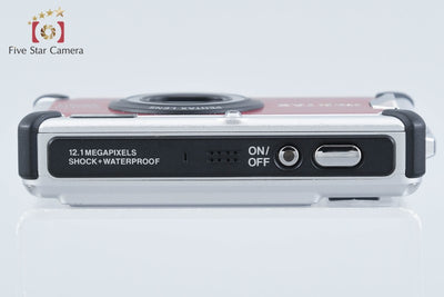 【中古】PENTAX ペンタックス Optio W80 カーディナルレッド コンパクトデジタルカメラ 元箱付き
