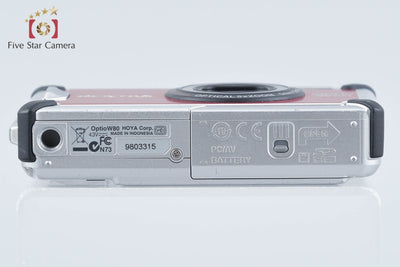 【中古】PENTAX ペンタックス Optio W80 カーディナルレッド コンパクトデジタルカメラ 元箱付き