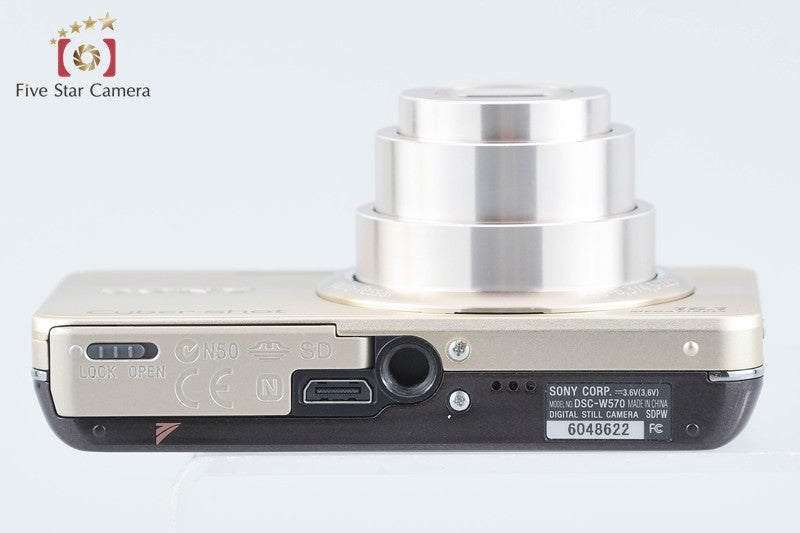 【中古】SONY ソニー Cyber-shot DSC-W570 ゴールド コンパクトデジタルカメラ - 7枚目