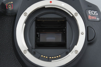 【中古】Canon キヤノン EOS Rebel T7 + EF-S 18-55mm f/3.5-5.6 IS II シャッター回数僅少