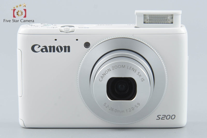 【中古】Canon キヤノン PowerShot S200 ホワイト セブンイレブンモデル コンパクトデジタルカメラ 元箱付き - 2枚目