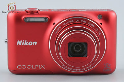 【中古】Nikon ニコン COOLPIX S6600 ラズベリーレッド コンパクトデジタルカメラ