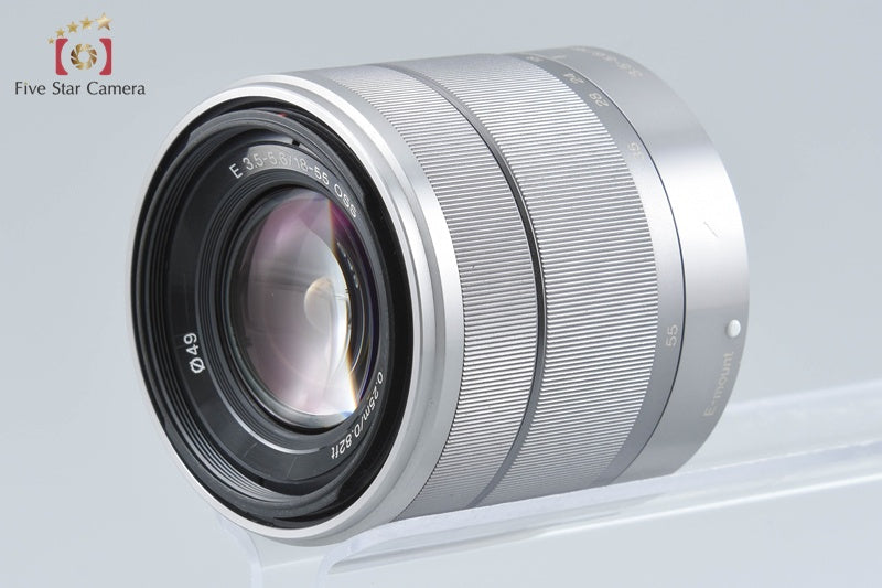 【中古】SONY ソニー E 18-55mm f/3.5-5.6 OSS SEL1855 シルバー - 3枚目