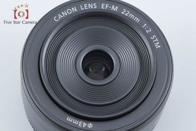【中古】Canon キヤノン EF-M 22mm f/2 STM ブラック