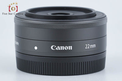 【中古】Canon キヤノン EF-M 22mm f/2 STM ブラック