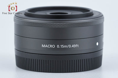 【中古】Canon キヤノン EF-M 22mm f/2 STM ブラック