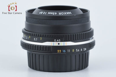 【中古】Nikon ニコン Ai-S NIKKOR 45mm f/2.8 P ブラック