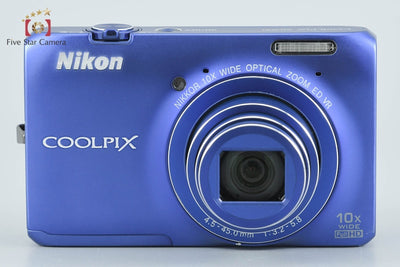 【中古】Nikon ニコン COOLPIX S6300 スタイリッシュブルー コンパクトデジタルカメラ