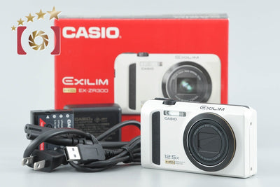 【中古】CASIO カシオ HIGH SPEED EXILIM EX-ZR300 ホワイト コンパクトデジタルカメラ 元箱付き