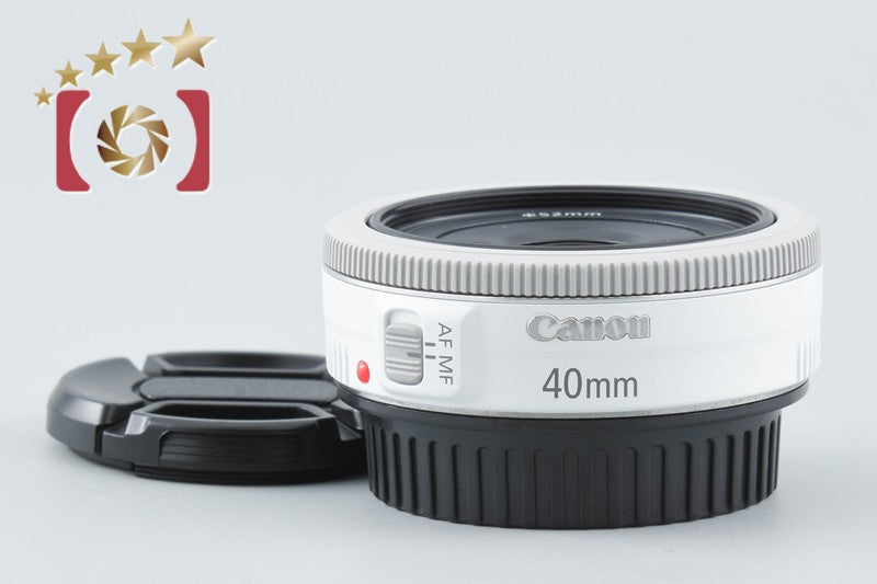 【中古】Canon キヤノン EF 40mm f/2.8 STM ホワイト