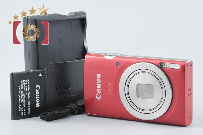 【中古】Canon キヤノン IXY 200 レッド コンパクトデジタルカメラ