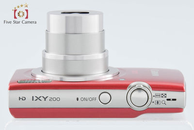 【中古】Canon キヤノン IXY 200 レッド コンパクトデジタルカメラ