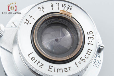 【中古】Leica ライカ ELMAR 50mm f/3.5 沈胴式 L39 ライカスクリューマウント 2026.9月 オーバーホール済み