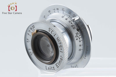 【中古】Leica ライカ ELMAR 50mm f/3.5 沈胴式 L39 ライカスクリューマウント 2026.9月 オーバーホール済み