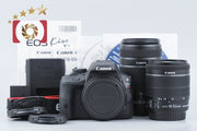 【中古】Canon キヤノン EOS Kiss X7 ダブルズームキット ブラック シャッター回数僅少