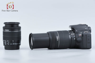 【中古】Canon キヤノン EOS Kiss X7 ダブルズームキット ブラック シャッター回数僅少
