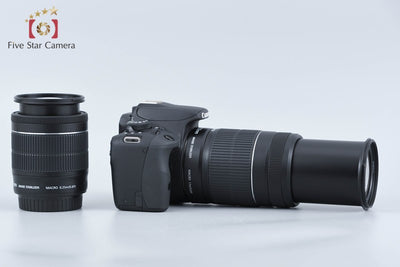 【中古】Canon キヤノン EOS Kiss X7 ダブルズームキット ブラック シャッター回数僅少